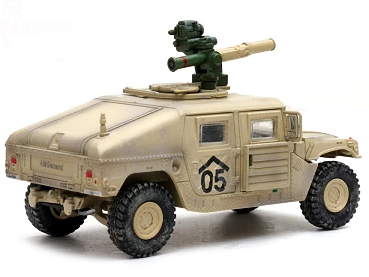 M1046 HUMVEE Tow Missile Carrier Desert Camouflage "E Troop 9th Regiment 2nd Brigade Combat Team 3rd Infantry Division (Mechanized) Iraq" (2003) "Military Miniature" Series 1/64 Diecast Model by Panzerkampf by Panzerkampf