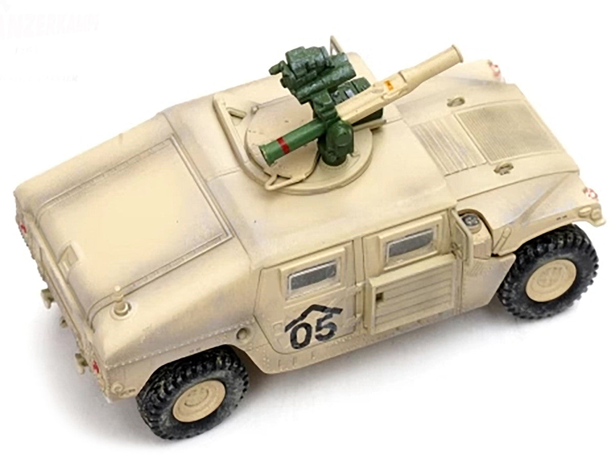 M1046 HUMVEE Tow Missile Carrier Desert Camouflage "E Troop 9th Regiment 2nd Brigade Combat Team 3rd Infantry Division (Mechanized) Iraq" (2003) "Military Miniature" Series 1/64 Diecast Model by Panzerkampf by Panzerkampf