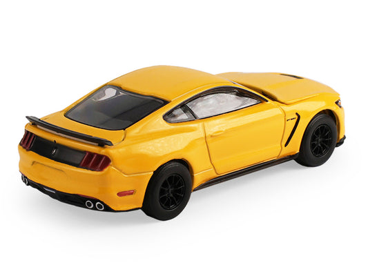 2017 Ford Mustang Shelby GT350 Triple Yellow Tri-Coat "Stampede" Series 2 1/64 Diecast Model Car by Greenlight by Greenlight