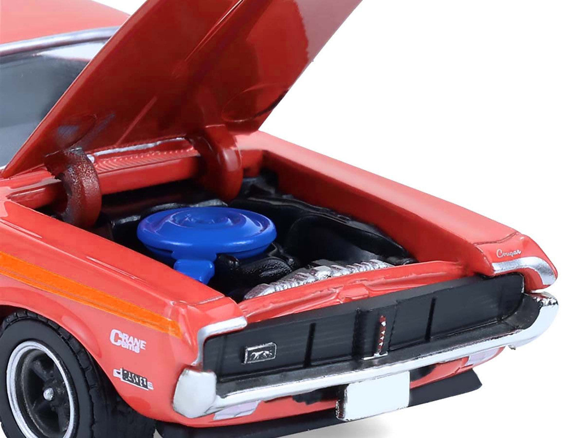 1969 Mercury Cougar Eliminator "Dyno Don" Red with Orange Stripes "GreenLight Muscle" Series 30 1/64 Diecast Model Car by Greenlight by Greenlight