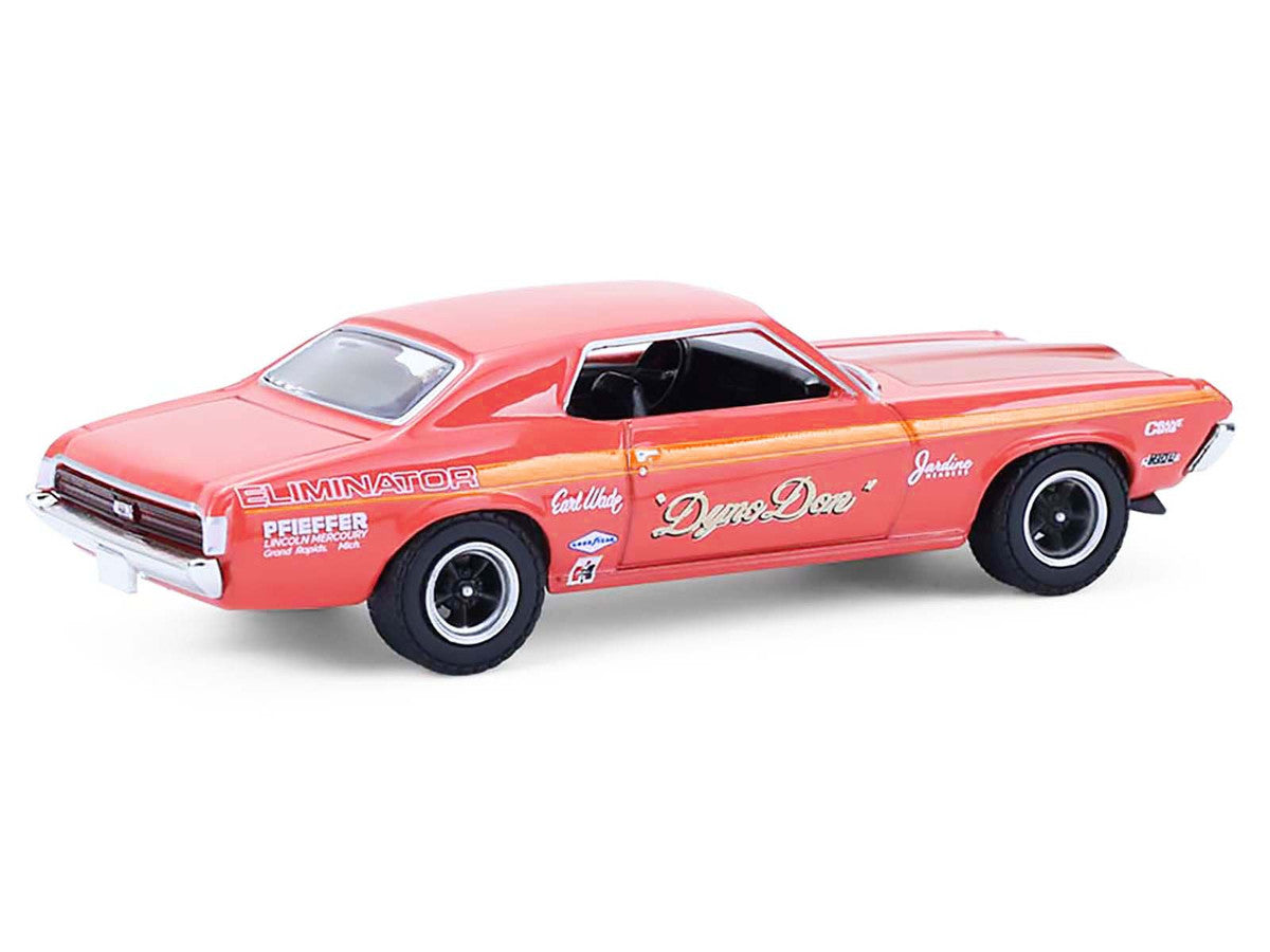 1969 Mercury Cougar Eliminator "Dyno Don" Red with Orange Stripes "GreenLight Muscle" Series 30 1/64 Diecast Model Car by Greenlight by Greenlight