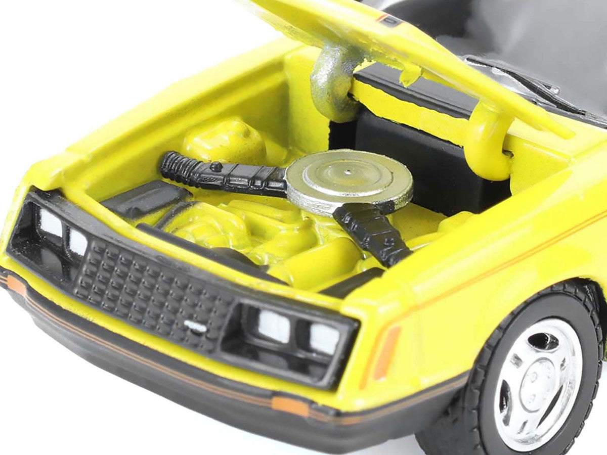 1979 Ford Mustang Cobra Fastback Bright Yellow with Cobra Good Graphics "GreenLight Muscle" Series 30 1/64 Diecast Model Car by Greenlight by Greenlight