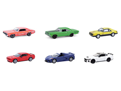 "GreenLight Muscle" Series 30 Set of 6 pieces 1/64 Diecast Model Cars by Greenlight by Greenlight