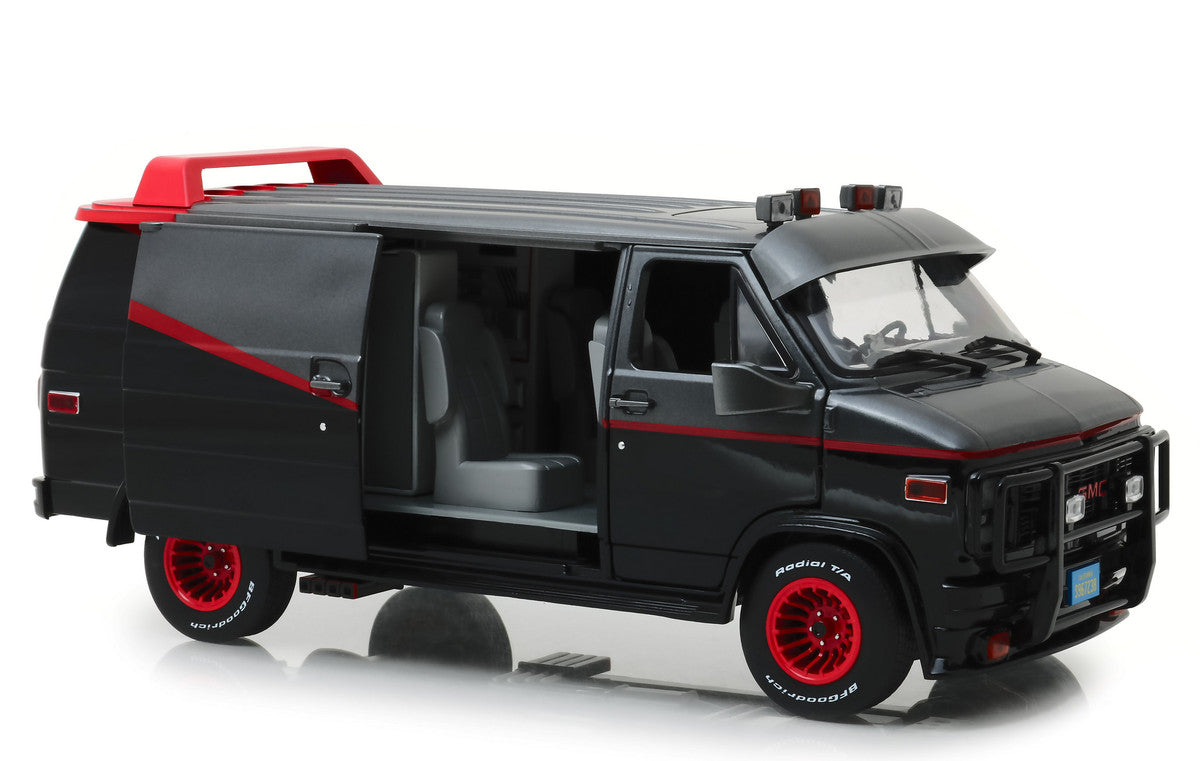1983 GMC Vandura Black "The A-Team" (1983-1987) TV Series 1/18 Diecast Model Car by Greenlight by Greenlight