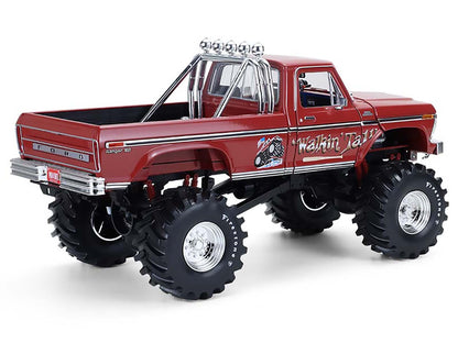 1979 Ford F-250 Monster Truck with 48-Inch Tires "Walkin' Tall" Red "Kings of Crunch" Series 1/18 Diecast Model Car by Greenlight by Greenlight