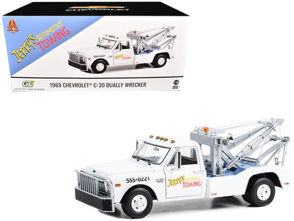1969 Chevrolet C-30 Dually Wrecker Jerry’s Towing "Fall Guy Stuntman Association" "The Fall Guy" (1981-1986) TV Series 1/18 Diecast Model Car by Greenlight by Greenlight