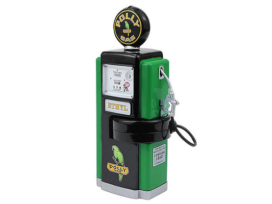 1948 Wayne 100-A Gas Pump "Polly Gas" Black and Green "Vintage Gas Pumps" Series 17 1/18 Diecast Replica by Greenlight by Greenlight