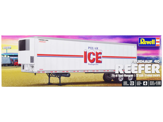 Level 4 Model Kit Fruehauf 40' Refrigerated Trailer "Polar ICE" 1/32 Scale Model by Revell by Revell