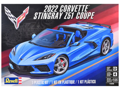 Level 4 Model Kit 2022 Chevrolet Corvette Stingray Z51 Coupe 1/25 Scale Model by Revell by Revell