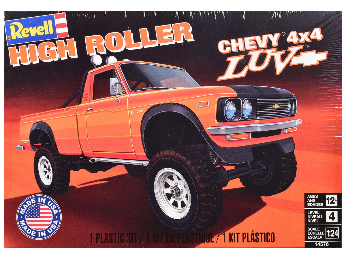 Level 4 Model Kit Chevrolet LUV 4x4 Pickup Truck "High Roller" 1/24 Scale Model by Revell by Revell