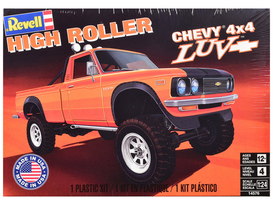 Level 4 Model Kit Chevrolet LUV 4x4 Pickup Truck "High Roller" 1/24 Scale Model by Revell by Revell