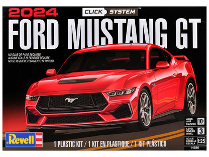 Level 3 Model Kit 2024 Ford Mustang GT 2-in-1 Kit (Level 3 Click System) 1/25 Scale Model by Revell by Revell