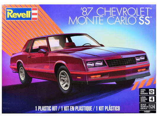 Level 4 Model Kit 1987 Chevrolet Monte Carlo SS 1/24 Scale Model by Revell by Revell