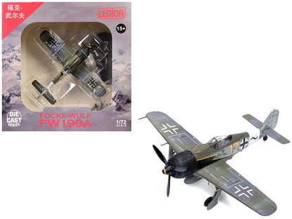 Focke-Wulf Fw 190A Aircraft "Yellow 17 24-Victory Ace Willi Unger 12./JG 3 Udet Germany" (1944) German Luftwaffe 1/72 Diecast Model Airplane by Legion by Legion