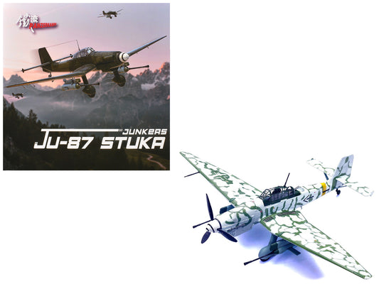 Junkers Ju 87G2 Stuka Bomber Aircraft "10.(Pz)/SG 2 Immelmann Markisch Friedland Pomerania" (1945) German Luftwaffe "Wing" Series 1/72 Diecast Model by Panzerkampf by Panzerkampf
