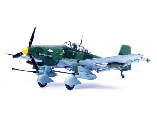 Junkers Ju 87G1 Stuka Bomber Aircraft "10.(Pz)/SG 2 Immelmann GS+MH Dubno Ukraine" (1944) German Luftwaffe "Wing" Series 1/72 Diecast Model by Panzerkampf by Panzerkampf