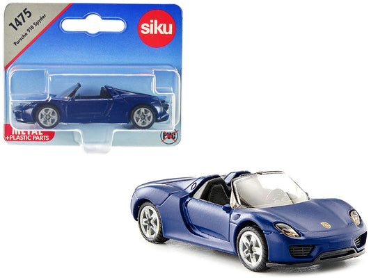 Porsche 918 Spyder Matt Blue Diecast Model Car by Siku by SIKU
