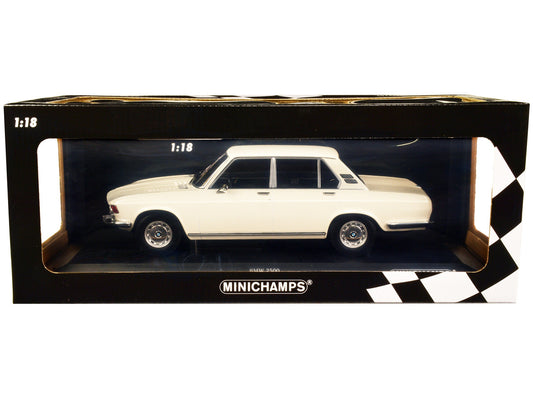 1968 BMW 2500 White Limited Edition to 504 pieces Worldwide 1/18 Diecast Model Car by Minichamps by Minichamps