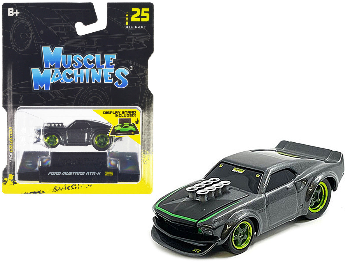 Ford Mustang RTR-X Gray Metallic 1/64 Diecast Model Car by Muscle Machines by Muscle Machines