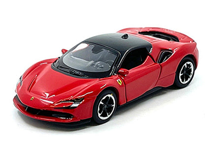 Ferrari SF90 Stradale Red with Black Top "Speed Icons" Series 1/64 Diecast Model Car by Maisto by Maisto