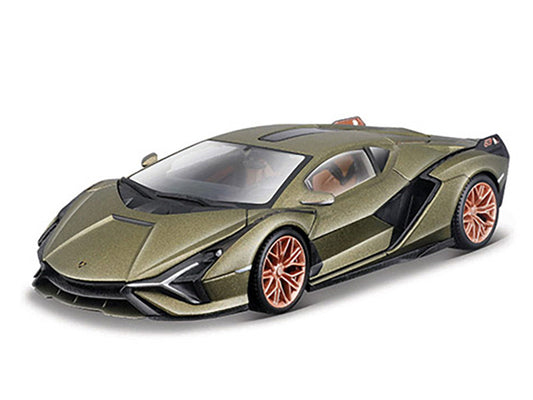 Lamborghini Sian FKP 37 Green Metallic "Speed Icons" Series 1/64 Diecast Model Car by Maisto by Maisto