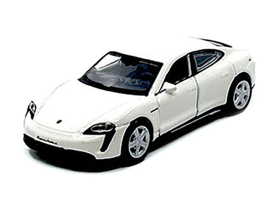 Porsche Taycan Turbo S White "Speed Icons" Series 1/64 Diecast Model Car by Maisto by Maisto