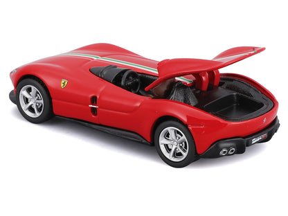Ferrari Monza SP1 Red with Italian Flag Stripes "Speed Icons" Series 1/64 Diecast Model Car by Maisto by Maisto