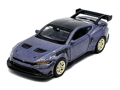 2025 Ford Mustang GTD Purple Metallic with Black Top "Speed Icons" Series 1/64 Diecast Model Car by Maisto by Maisto