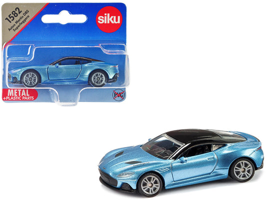 Aston Martin DBS Superleggera Blue Metallic with Black Top Diecast Model Car by Siku by SIKU