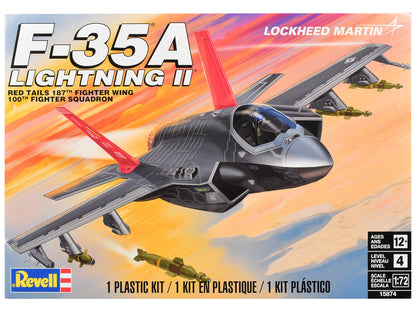 Level 4 Model Kit Lockheed Martin F-35A Lightning II Aircraft 1/72 Scale Model by Revell by Revell