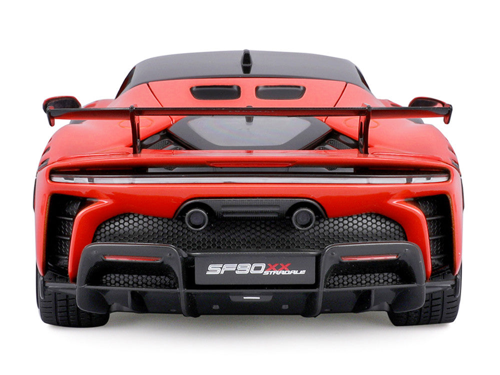 Ferrari SF90 XX Stradale Red with Black Top "Race + Play" Series 1/18 Diecast Model Car by Bburago by Bburago