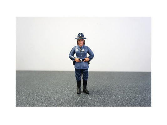 State Trooper Sharon Figure For 1:24 Diecast Model Cars by American Diorama by American Diorama