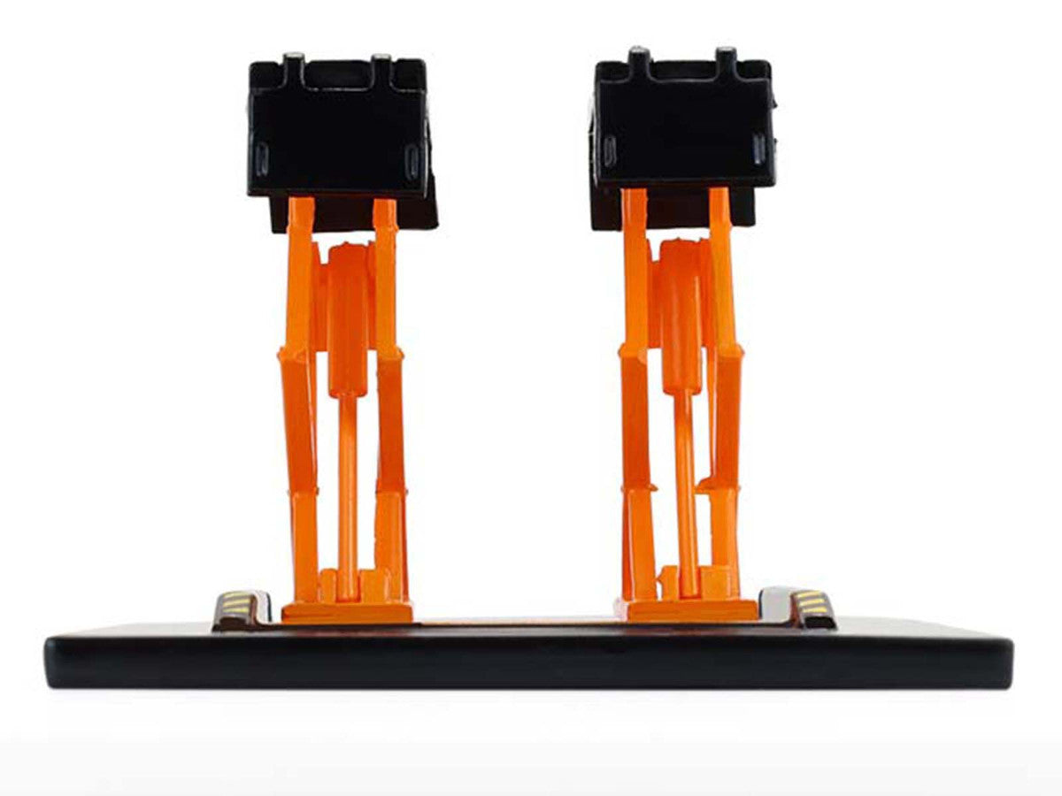 Automotive Double Scissor Lift Black and Orange "Double Scissor Lifts" Series 2 1/64 Diecast Model by Greenlight by Greenlight