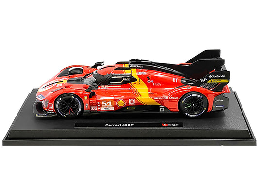 Ferrari 499P #51 James Calado - Antonio Giovinazzi - Alessandro Pier Guidi "Ferrari AF Corse" Winner "24 Hours of Le Mans" (2023) "Racing" Series 1/18 Diecast Model Car by Bburago by Bburago