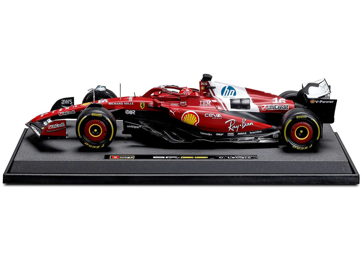 Ferrari SF-25 #16 Charles Leclerc Formula One F1 World Championship (2025) "Formula Racing" Series 1/18 Diecast Model Car by Bburago by Bburago