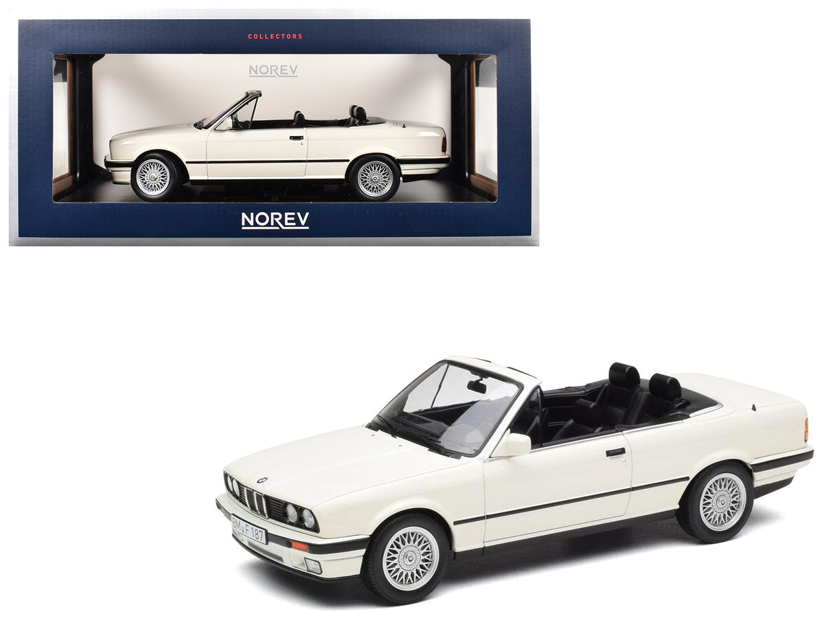 1991 BMW 325i Cabriolet Alpine White 1/18 Diecast Model Car by Norev by Norev