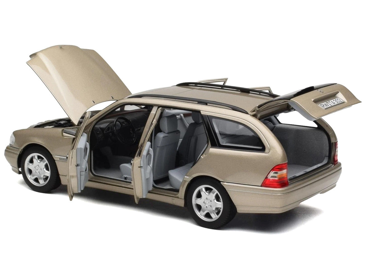1997 Mercedes-Benz C-Class T-Model Smoke Silver Metallic 1/18 Diecast Model Car by Norev by Norev