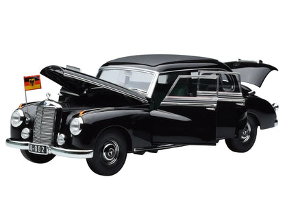 1955 Mercedes-Benz 300 Black "German Chancellor Konrad Adenauer" 1/18 Diecast Model Car by Norev by Norev