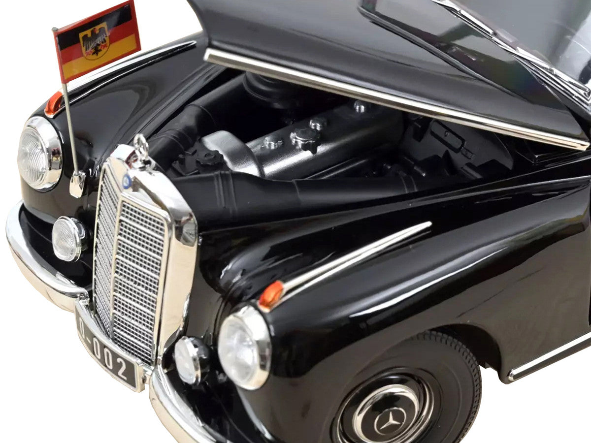 1955 Mercedes-Benz 300 Black "German Chancellor Konrad Adenauer" 1/18 Diecast Model Car by Norev by Norev
