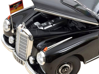 1955 Mercedes-Benz 300 Black "German Chancellor Konrad Adenauer" 1/18 Diecast Model Car by Norev by Norev