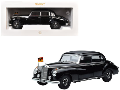 1955 Mercedes-Benz 300 Black "German Chancellor Konrad Adenauer" 1/18 Diecast Model Car by Norev by Norev