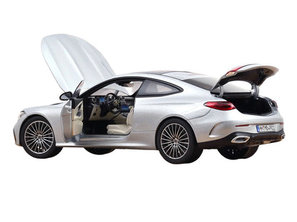 2024 Mercedes-Benz CLE Coupe Hightech Silver Metallic 1/18 Diecast Model Car by Norev-1