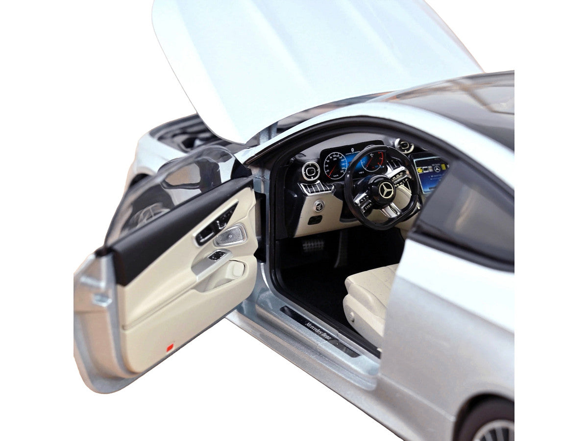 2024 Mercedes-Benz CLE Coupe Hightech Silver Metallic 1/18 Diecast Model Car by Norev-3