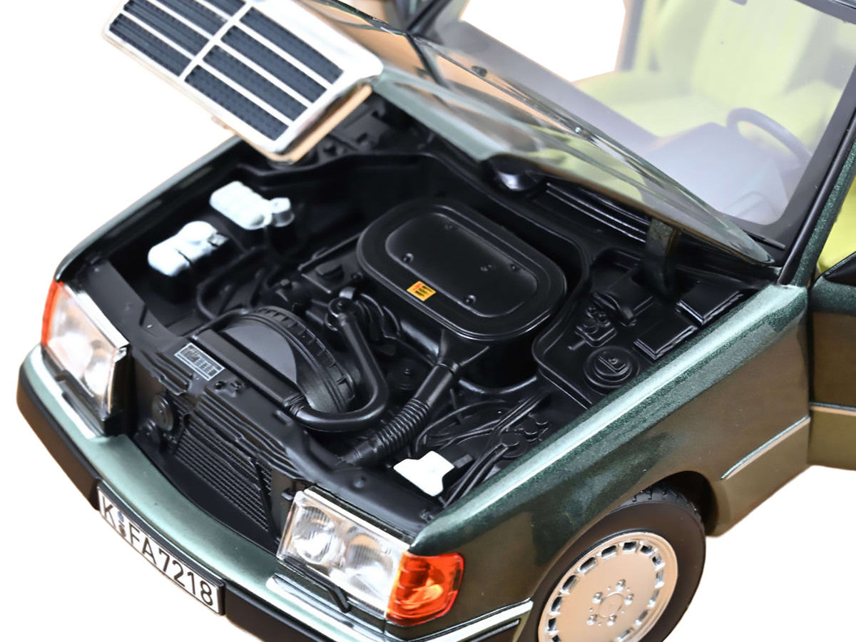 1990 Mercedes-Benz 230 E Night Green Metallic with Green Interior 1/18 Diecast Model Car by Norev by Norev