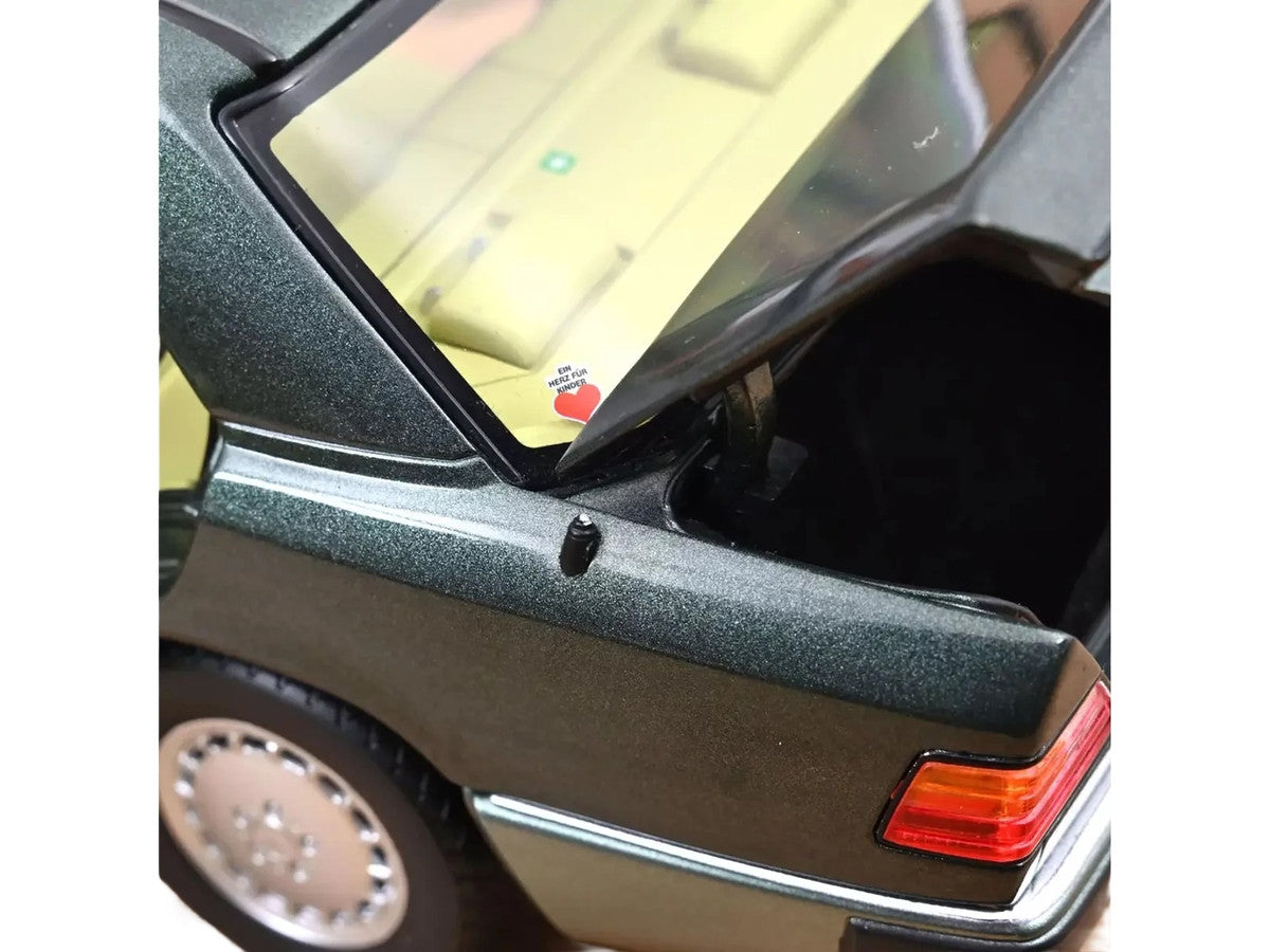1990 Mercedes-Benz 230 E Night Green Metallic with Green Interior 1/18 Diecast Model Car by Norev by Norev