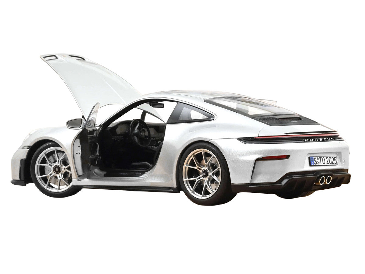 2025 Porsche 911 GT3 Touring GT Silver Metallic 1/18 Diecast Model Car by Norev-1