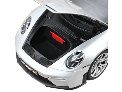 2025 Porsche 911 GT3 Touring GT Silver Metallic 1/18 Diecast Model Car by Norev-2