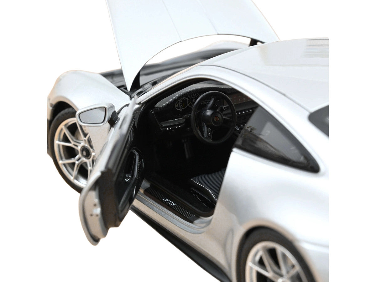 2025 Porsche 911 GT3 Touring GT Silver Metallic 1/18 Diecast Model Car by Norev-3