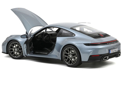 2024 Porsche 911 Carrera Polar Silver Metallic 1/18 Diecast Model Car by Norev by Norev