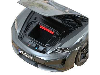 2024 Porsche Taycan Turbo S Slate Gray Neo 1/18 Diecast Model Car by Norev-2